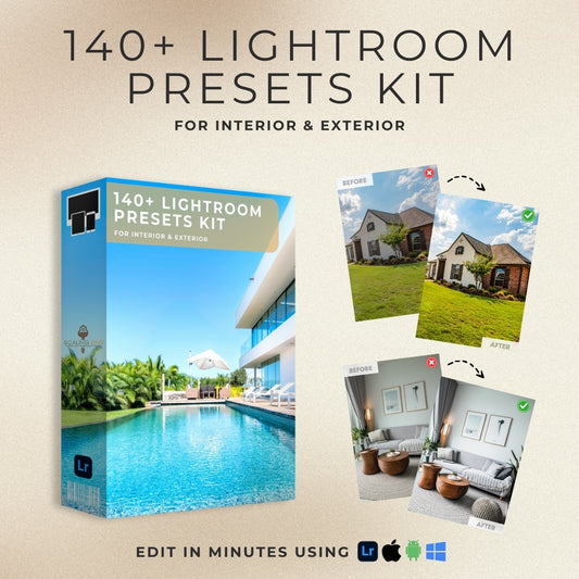 140+ Lightroom Presets Kit For Interior & Exterior